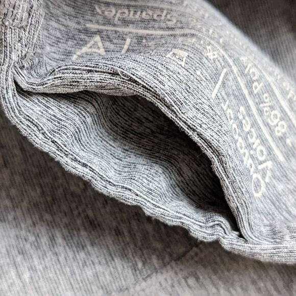 Outdoor Voices High Waisted Striped Warm Up Crop Leggings Grey sz S Acti… - Picture 9 of 9